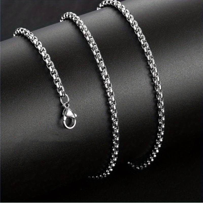 Hip Hop Necklace Men Shield Self Defense Pendant Pearl Chain