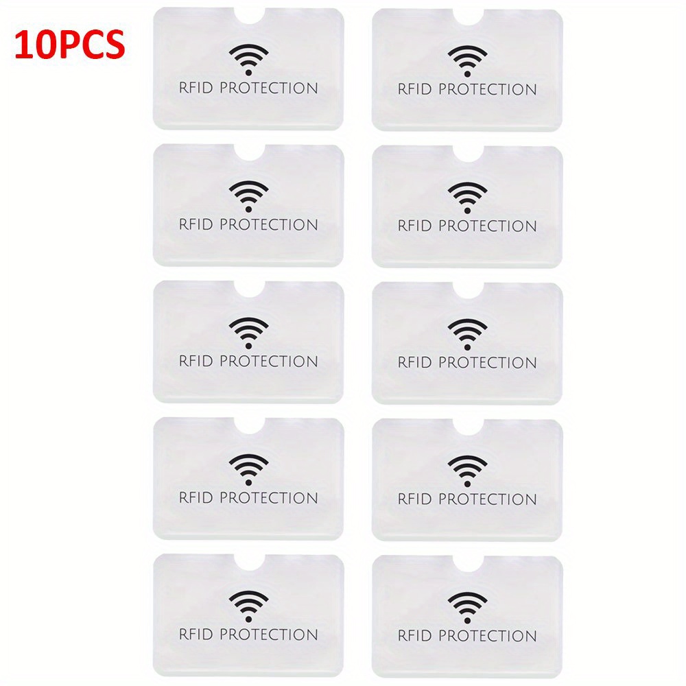 5-20 pcs Aluminium Anti Rfid Card Holder NFC Blocking Reader Lock Id Bank  Card Holder Case Protection Metal Credit Card Case