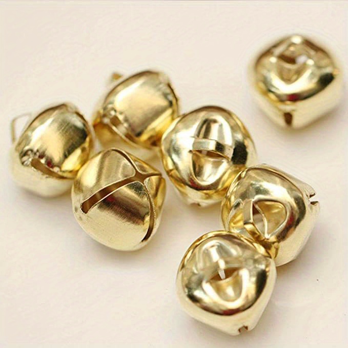 Bells 100 pieces 6mm Gold color Steel Jewelry Craft Supplies Jewelry Bell  charms - Fleamarket Muse