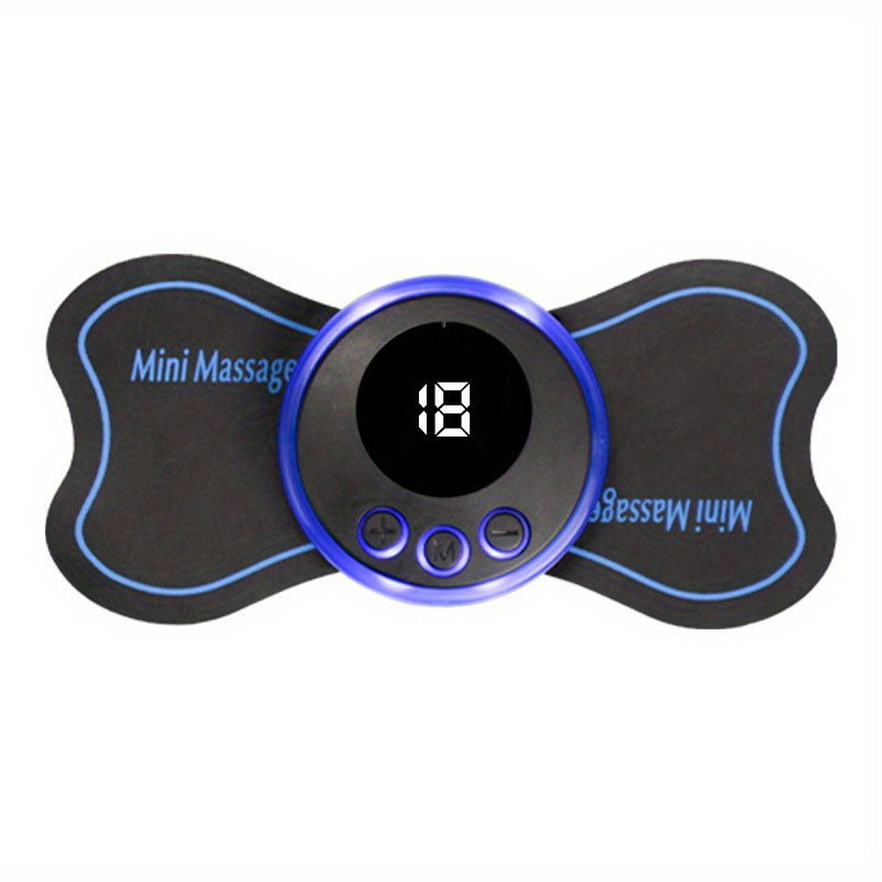 Ems Body Massager Mini Cervical Vertebra Massage With Remote Control  Instrument Portable Ergonomic Lightweight Acupoints Massager