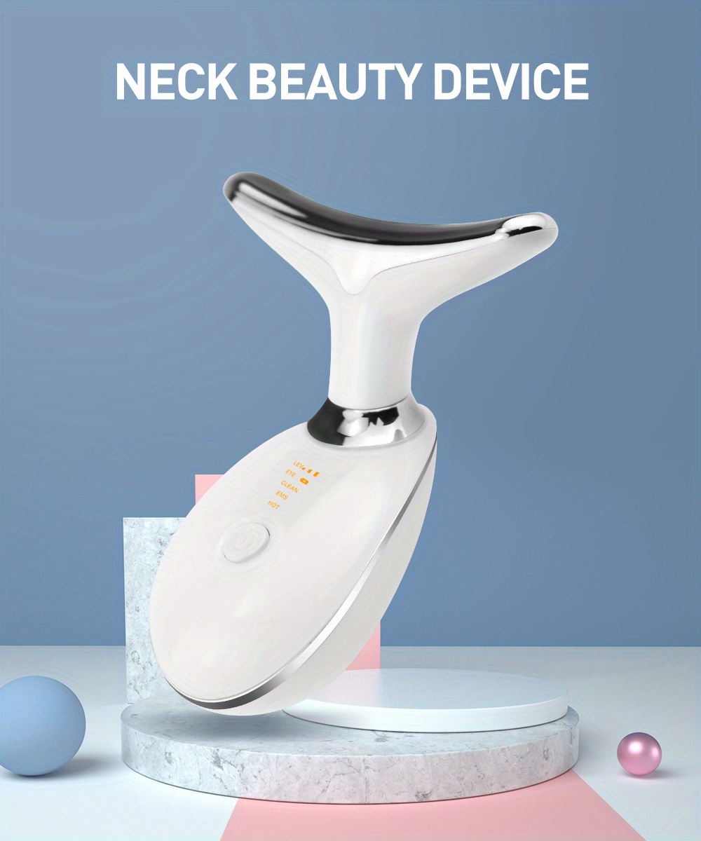es 1081 intense pulsed neck face firming tool rejuvenate skin reduce wrinkles double chin and tighten skin with 3 color modes details 0
