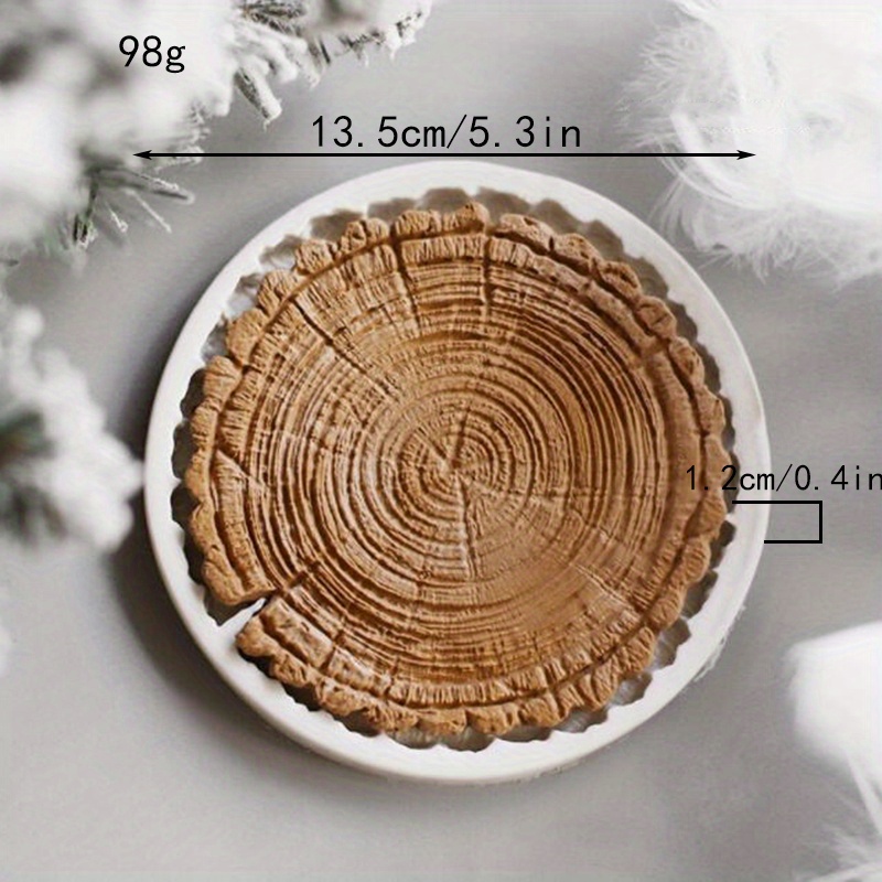 1pc forest themed silicone baking mold realistic tree stump bark designs for cake decorating lead free fondant and clay crafting tool cake molds silicone details 5