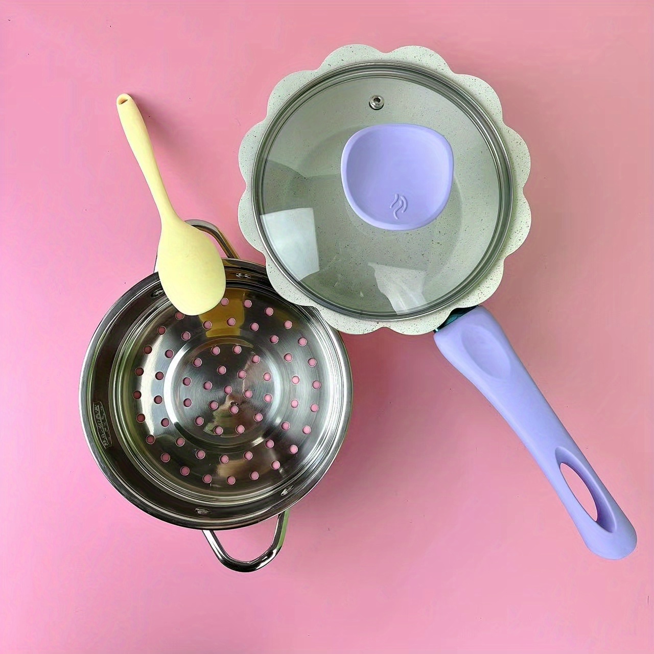 Sauce Pan Set, Non-stick Frying Pan Set, Lid Optional, Steamer Optional,  Multifunctional Pots Set, For Daily Cooking Purposes, Kitchen Utensils,  Kitchen Gadgets, Kitchen Accessories - Temu