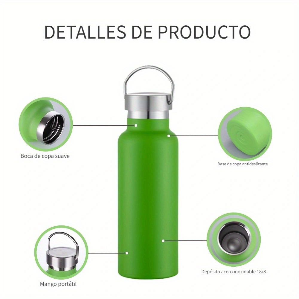 1 Botella Agua Acero Inoxidable Watersy Botellas Agua Metal - Temu