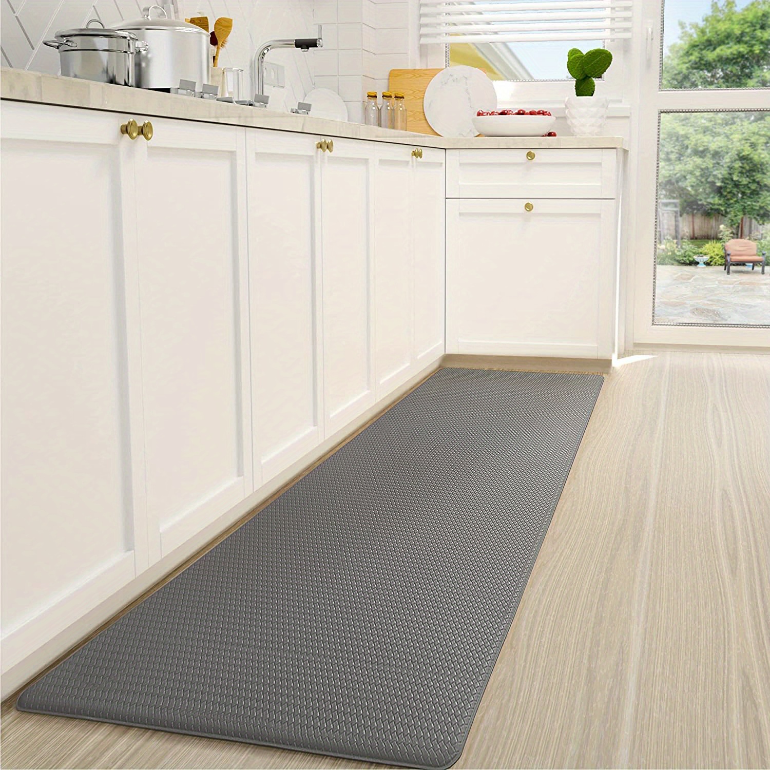 Tapete de cocina para suelo, impermeable, grueso, acolchado, no tapete de  cocina, cómodo y resistente, para cocina, 16 x 47 pulgadas