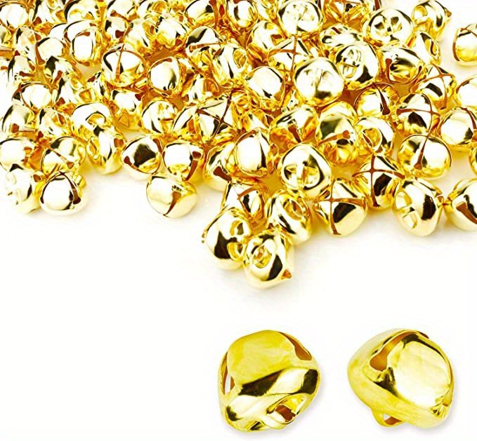 100 Pieces Jingle Bells 15mm Metal Jingle Bells Mini Craft Bells Beads for  DIY Gold - AliExpress
