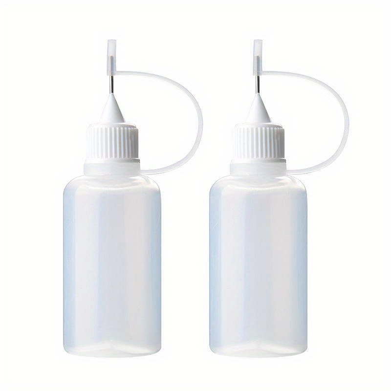 10pcs Empty Glue Bottles With Screw-On Lids Glue Applicator