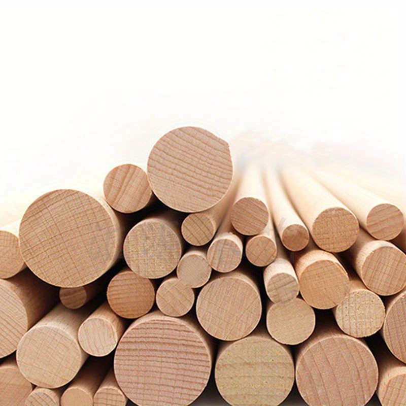 Round Wooden Sticks Sticks Diy Crafts Round Wood Sticks - Temu