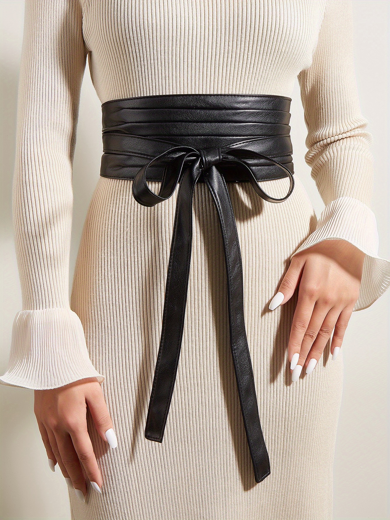Buttery Leather Wrap Belt