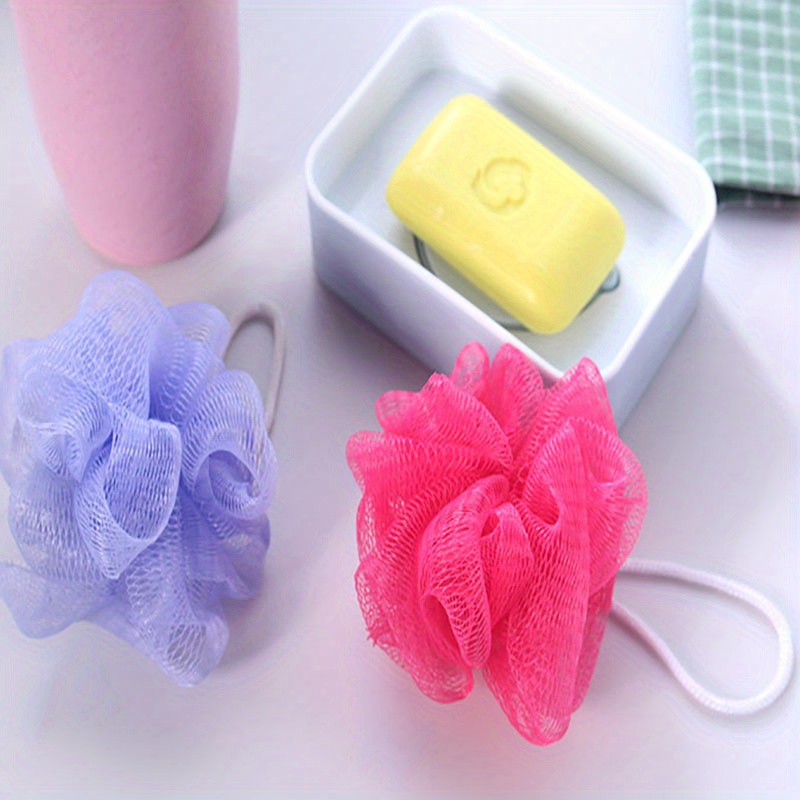 Soft Body Bubbles Sponge Bath Ball Nylon Scrubber Loofah Temu