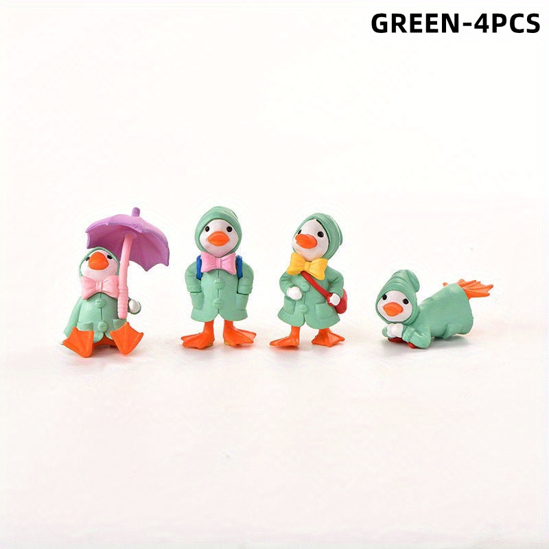 5pcs/10pcs Ducks Miniature Figurines, Mini Ducks Fairy Garden Accessories  For Bonsai Craft Decor, Micro Landscape, Fairy Garden Decor,home Decor