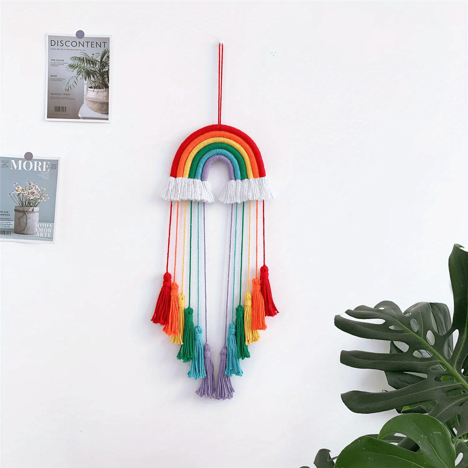 Add A Pop Of Color To Your Home Decor With This Macrame Rainbow Wall ...