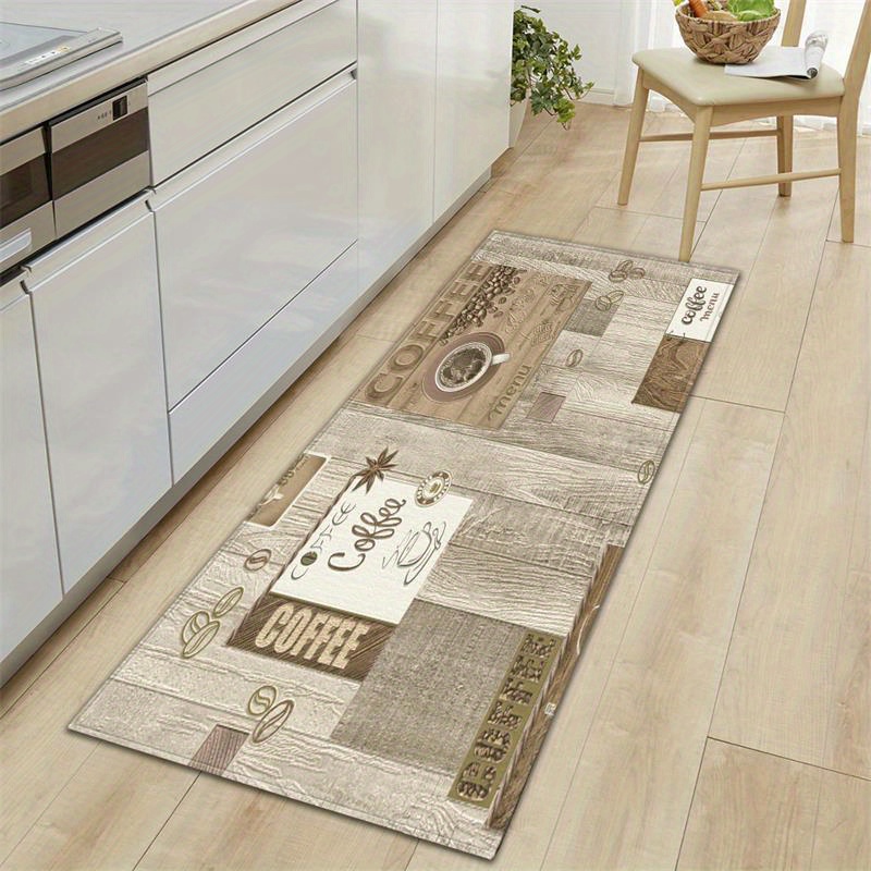 Chef Pattern Anti Fatigue Kitchen Rugs, Vintage Absorbent Non Slip  Cushioned Rugs, Stain Resistant Waterproof Long Strip Floor Mat, Comfort  Standing Mats, Living Room Bedroom Bathroom Kitchen Sink Laundry Office  Area Rugs