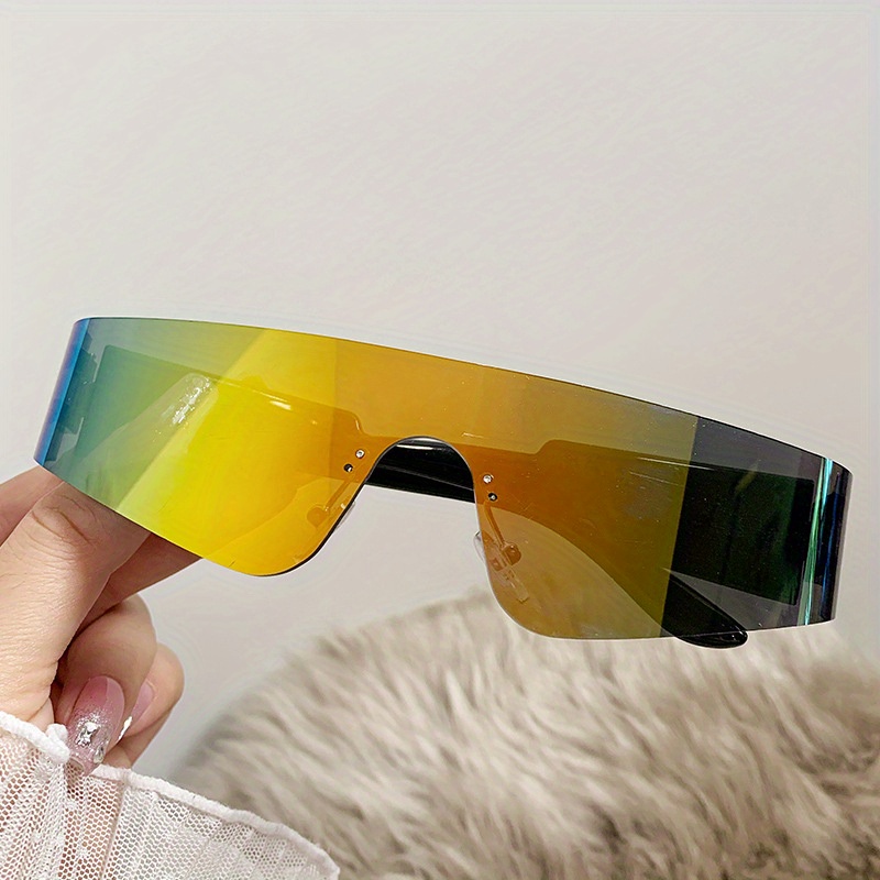 Comprar Nuevas gafas creativas Unisex moda mujer Y2K estilo gafas de fiesta  gafas de sol futuristas hombres deportes bien hechos