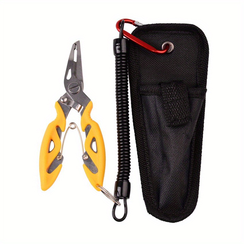CRAZY SHARK Professional Saltwater/Fresh Water Aluminum Fishing Pliers  Tungsten Carbide Cutters Hook Remover with Sheath and Lanyard : :  Sports & Outdoors