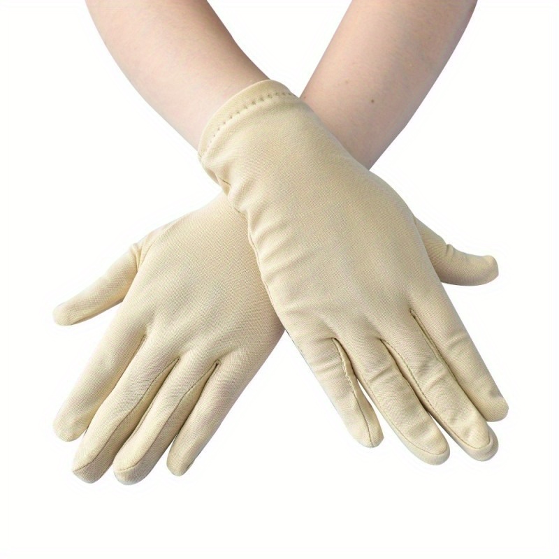 Women Screentouch Lightweight Sunblock Gloves Summer UV Protection Driving  Cotton Gloves,Beige- One Size price in UAE,  UAE