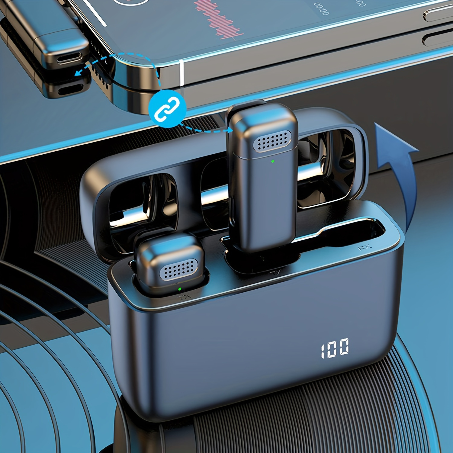 XIAOLO Micro Cravate sans Fil pour Téléphones Android boîtier de
