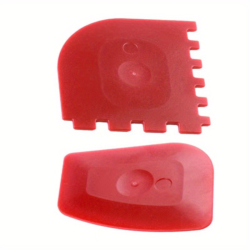 Lodge Polycarbonate Red and Black Pan Scraper, Set of 4