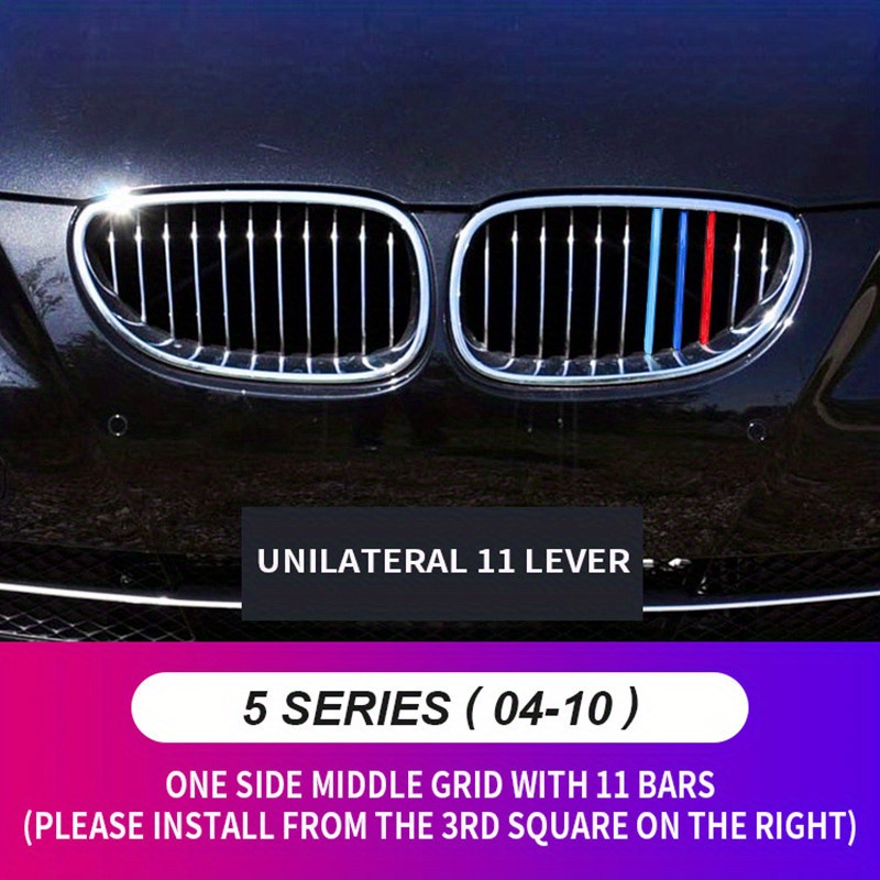 Front GRILLE for BMW 5 Series (E60 E61), Diamond 3d Design