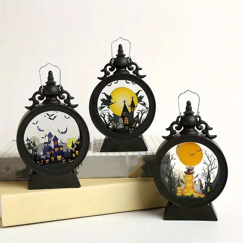 make halloween magical with this vintage led electronic candle light hanging lantern details 3