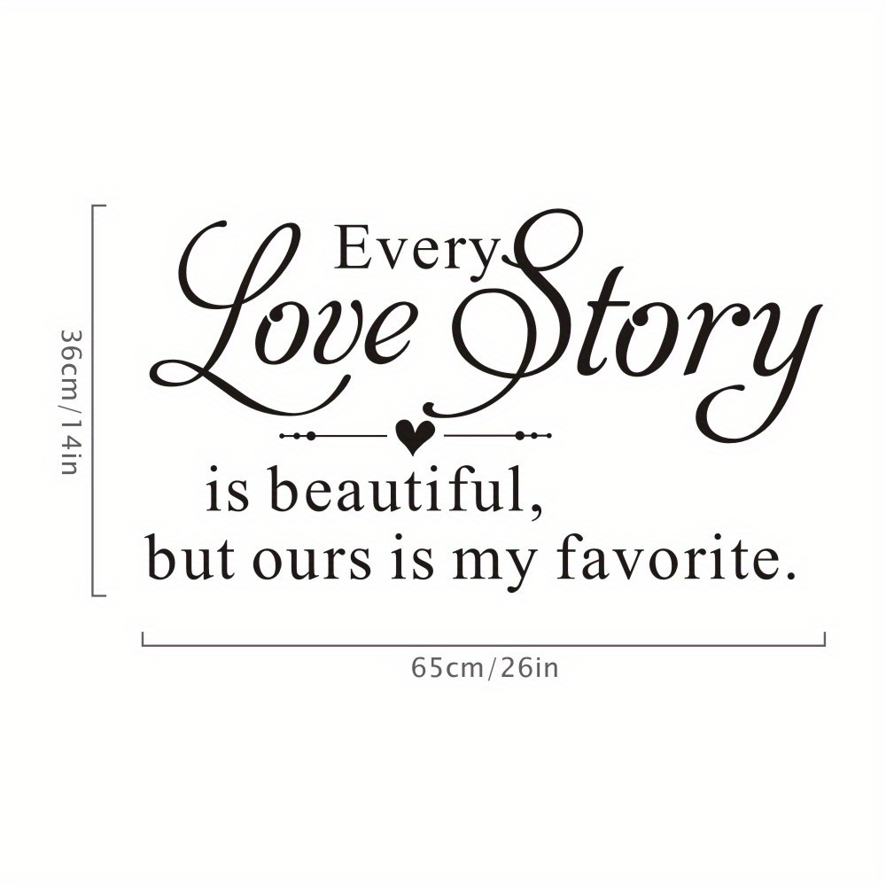 Image of Letter Wall Decals With " Is Beautiful..." Quote - Matte Pvc Vinyl Stickers Suitable For Bedroom, Living Room Decor - Application, (no Residue)