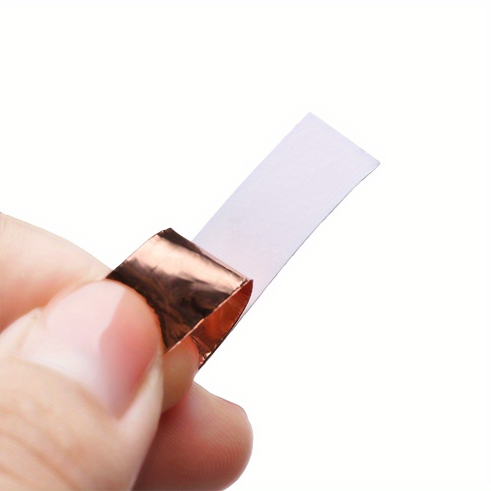 monochef 2pcs Copper Tape with Double-Sided Conductive Copper Foil Tape  Self Adhesive EMI Shielding Stained Glass Supplies Soldering Electrical