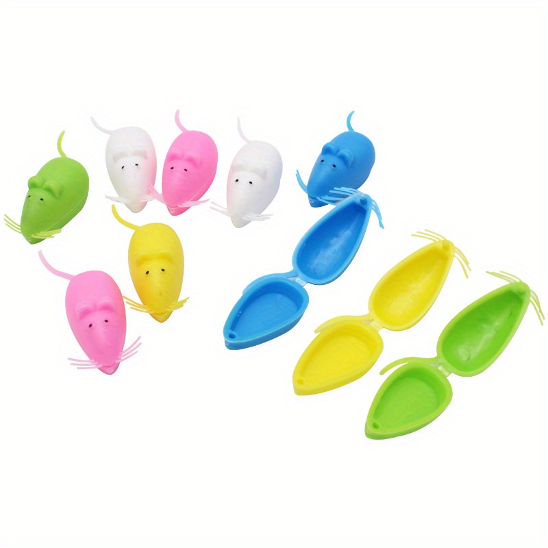 10 plastic tooth storage boxes shaped like mice for keeping and collecting teeth details 0