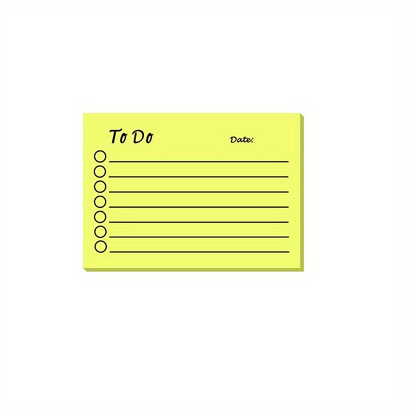 2 Pads Large Sticky Notes (9 Colors Optional) /pad Lined - Temu