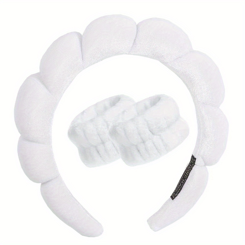 Diadema Spa Muñequeras Lavar Scrunchies Mujer Diadema - Temu