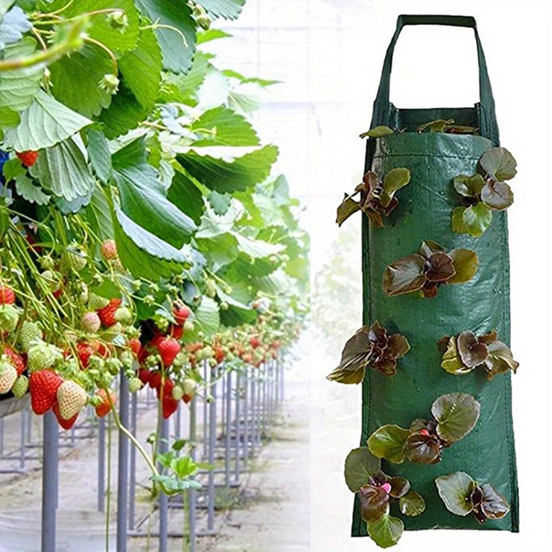 Green Plastic Grow Bags, For Growing Plants