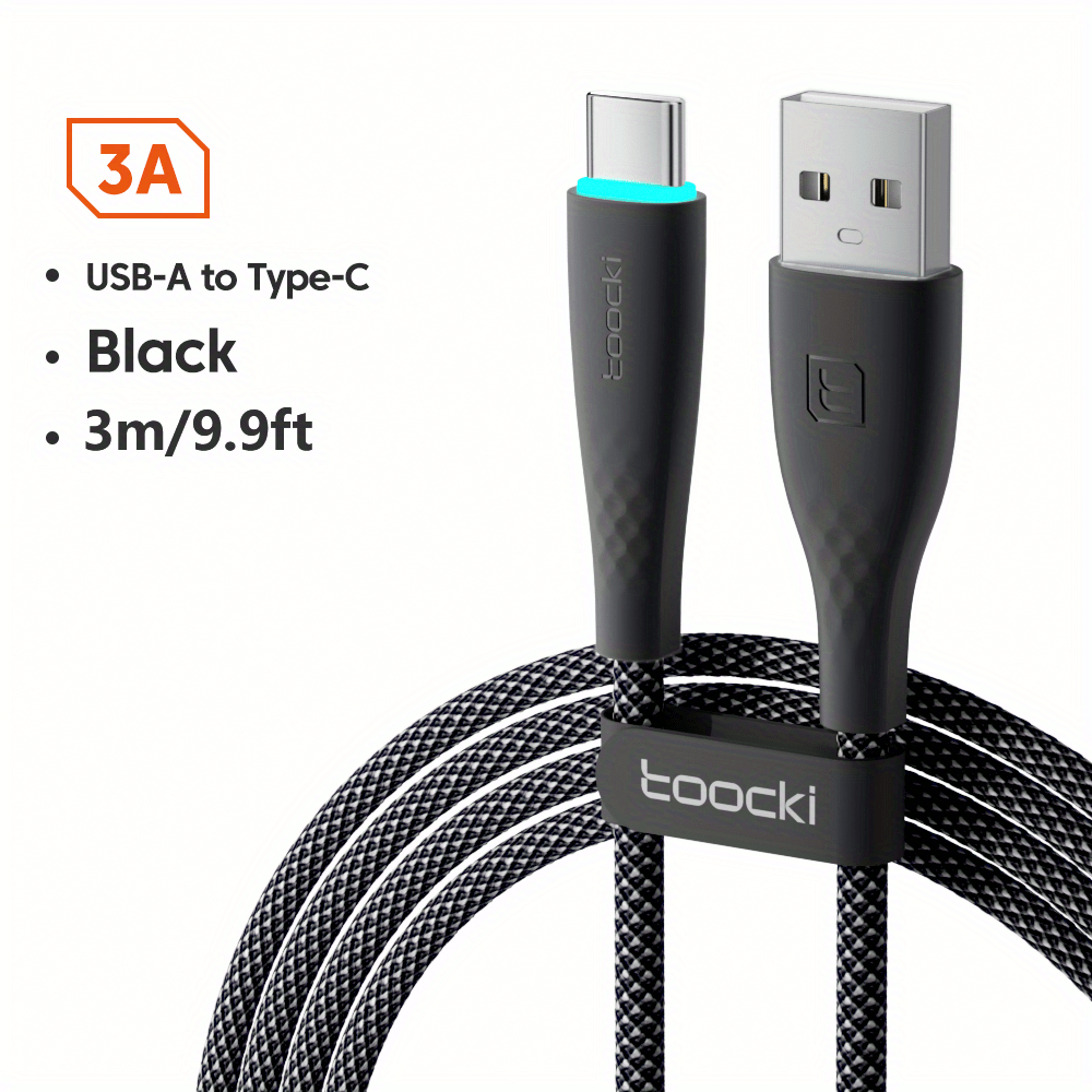 Cable de 3m USB-C a USB-C Macho a Macho USB 2.0 - Cable USB Tipo C - Cable  USBC - Cable Cargador para Móvil USBC