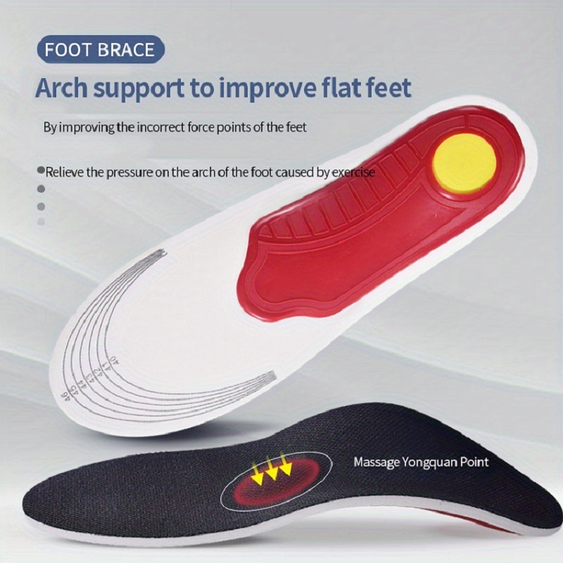 1 pair wear-resistant and breathable, suitable for casual shoes and sports running insoles