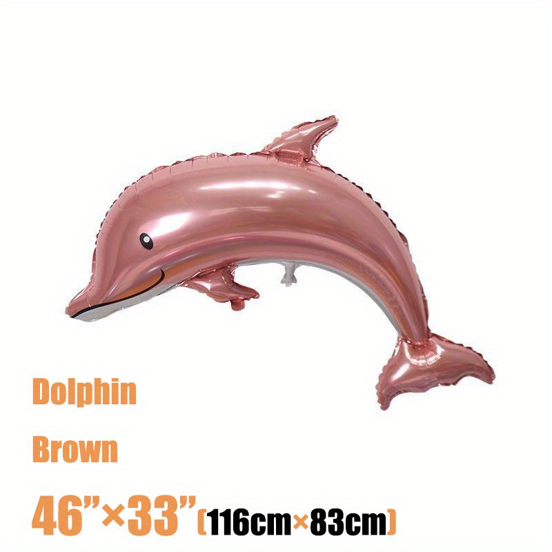 46 Inch King Size Dolphin Aluminum Film Balloon Suitable For Party