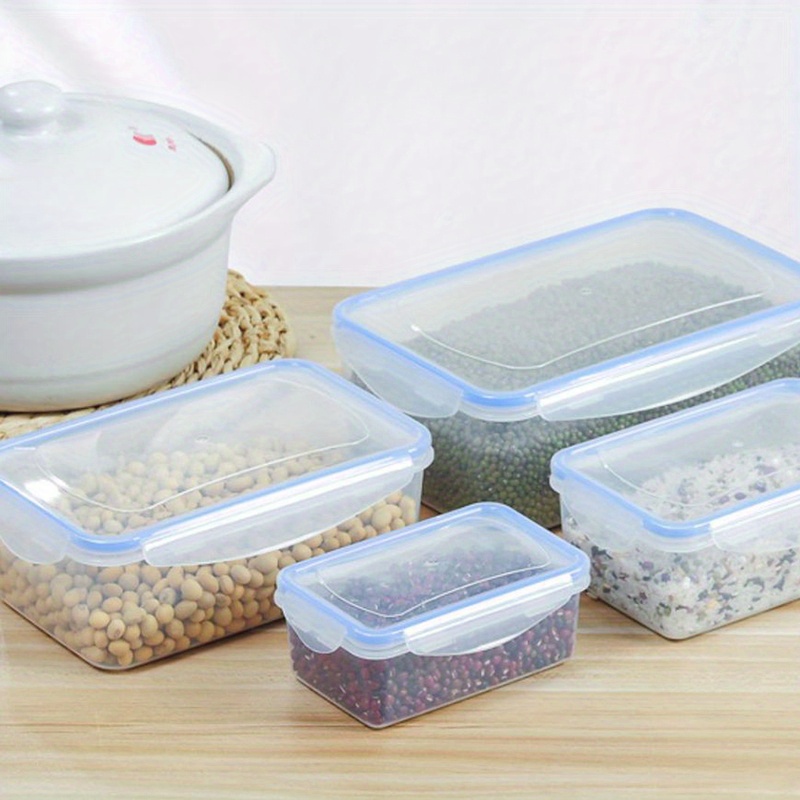 Lot De 4 Boîtes De Rangement Anti-Oxydation,Réutilisables,En Silicone