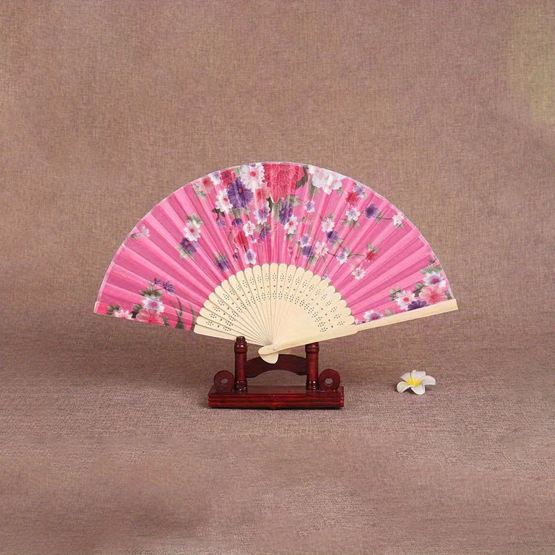 Chinese Style Fan Folding Women's Ancient Style Classic Dance Student Foldin...