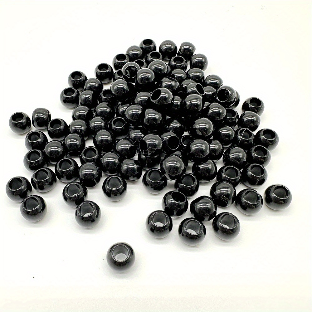 Black And White Colorful Acrylic Rubber Beads For Jewelry - Temu