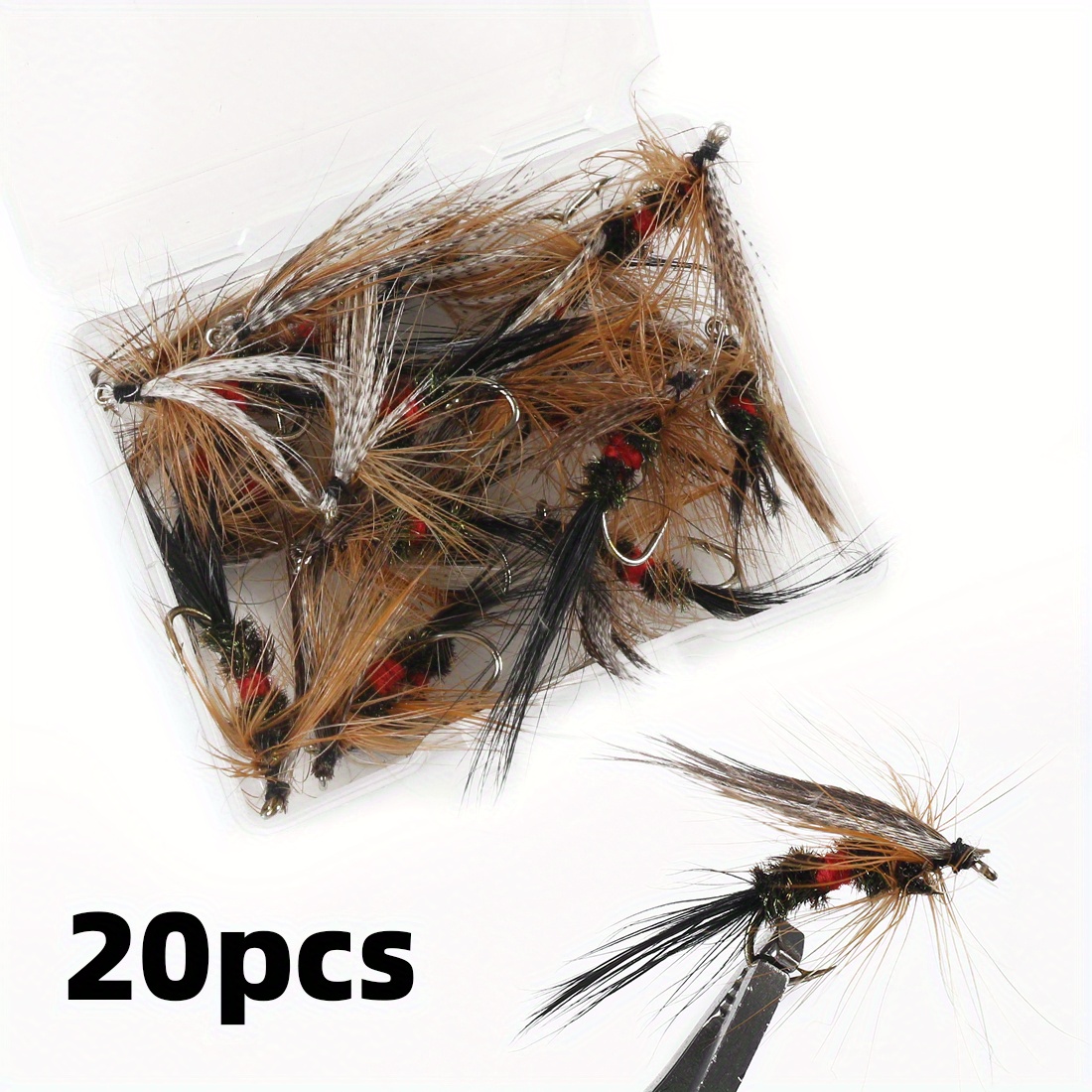 20pcs Premium Bionic Trout Flies - Effective Dry Fly Fishing Lures for  Trout Tackle - Lifelike Design for Realistic Bites