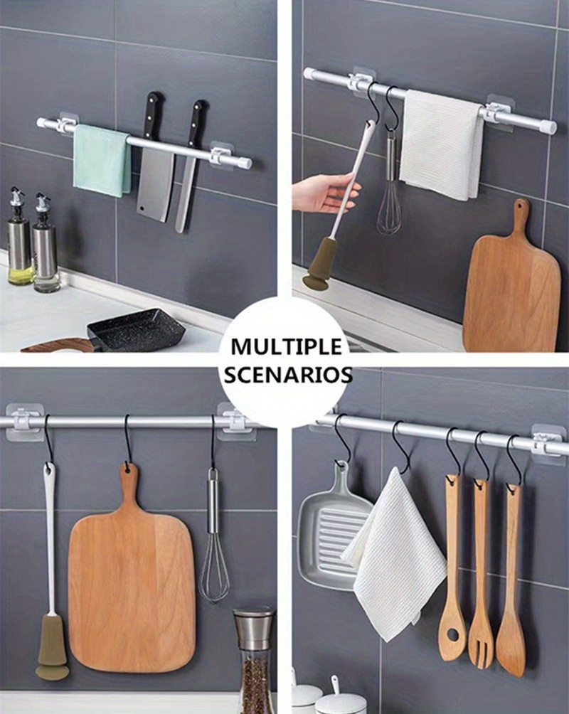 Mitsico Self Adhesive Curtain Rod Bracket, No Drill Drapery Hooks Holder  for Kitchen at Rs 85/pair, Curtain Hardware in Surat