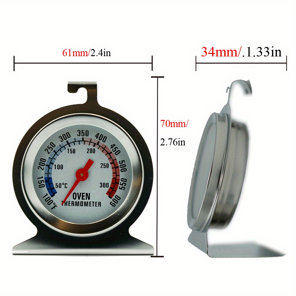 Accurate Double-sided Metal Thermometer For Oven, Kitchen, And