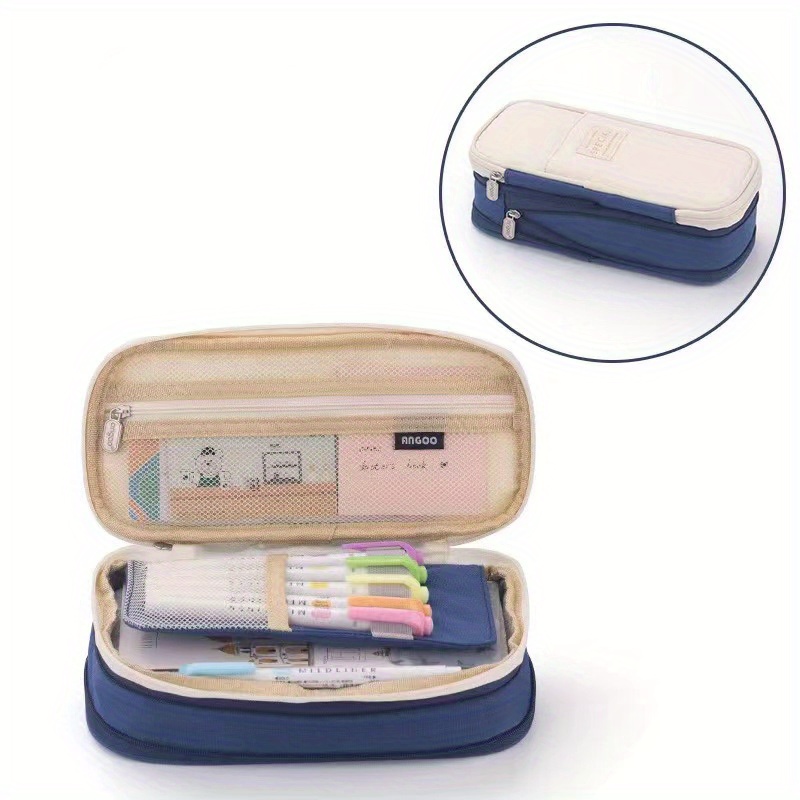 Silicone Pencil Case, Portable Waterproof Pencil Pouch Bag Gradient