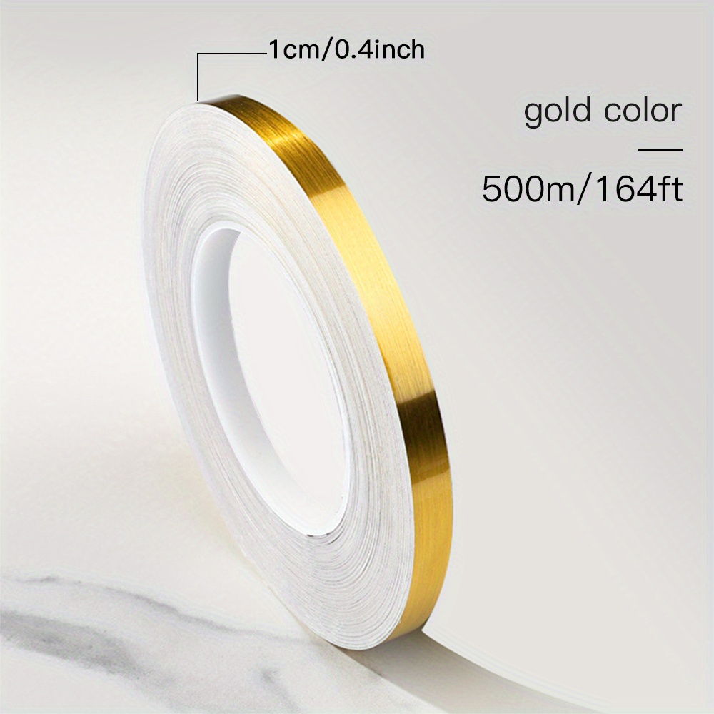 Gold/Silver Foil Self Adhesive Tile Stickers Decoration Tape Wall