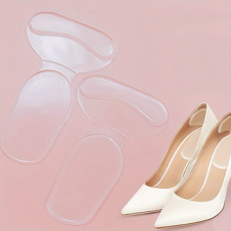1pair GEL 4D Anti-abrasion Foot Artifact Heel Sticker Anti-drop Heel Anti-abrasion Foot Shoe Sticker, Shoe Size Is Changed to A Half-size Insole, Length 5.51in/14cm, Width 3.35in/8.51cm