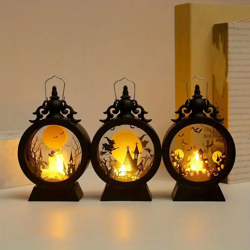 make halloween magical with this vintage led electronic candle light hanging lantern details 2
