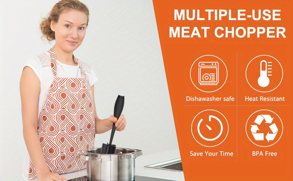 Multifunctional Meat Chopper Heat Resistant Meat Masher Nylon Hamburge –  The Cape Market