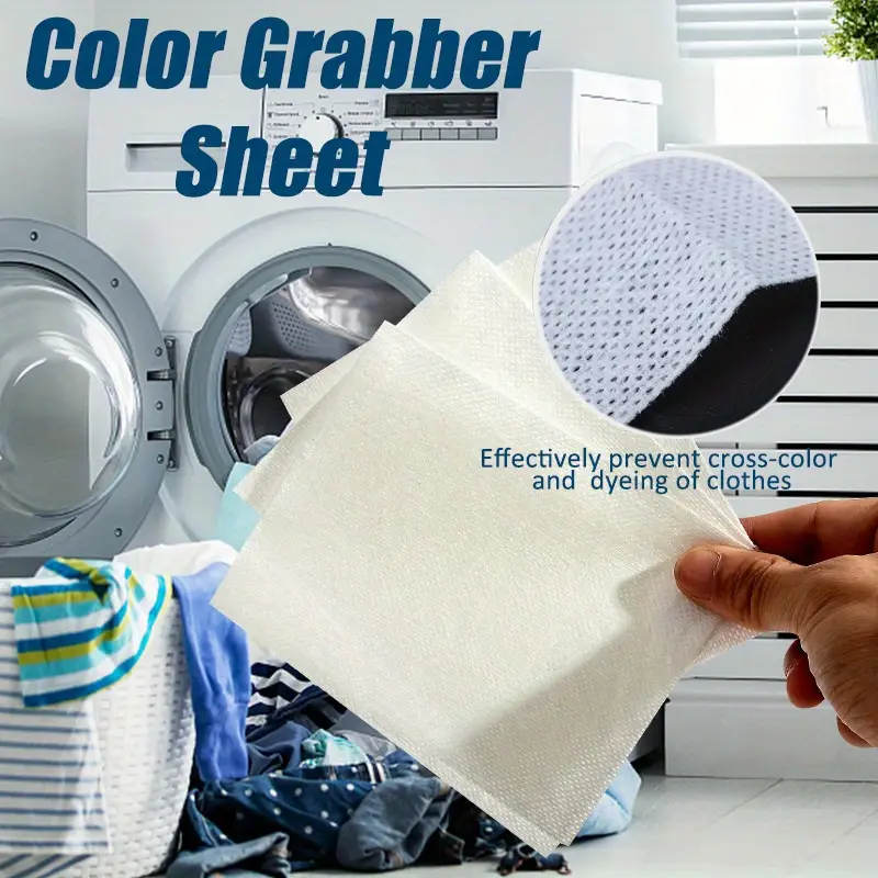 50pcs color grabber sheet washing machine use mixed dyeing proof color absorption sheet laundry anti dyed papers color catcher grabber laundry anti dyeing sheet details 0