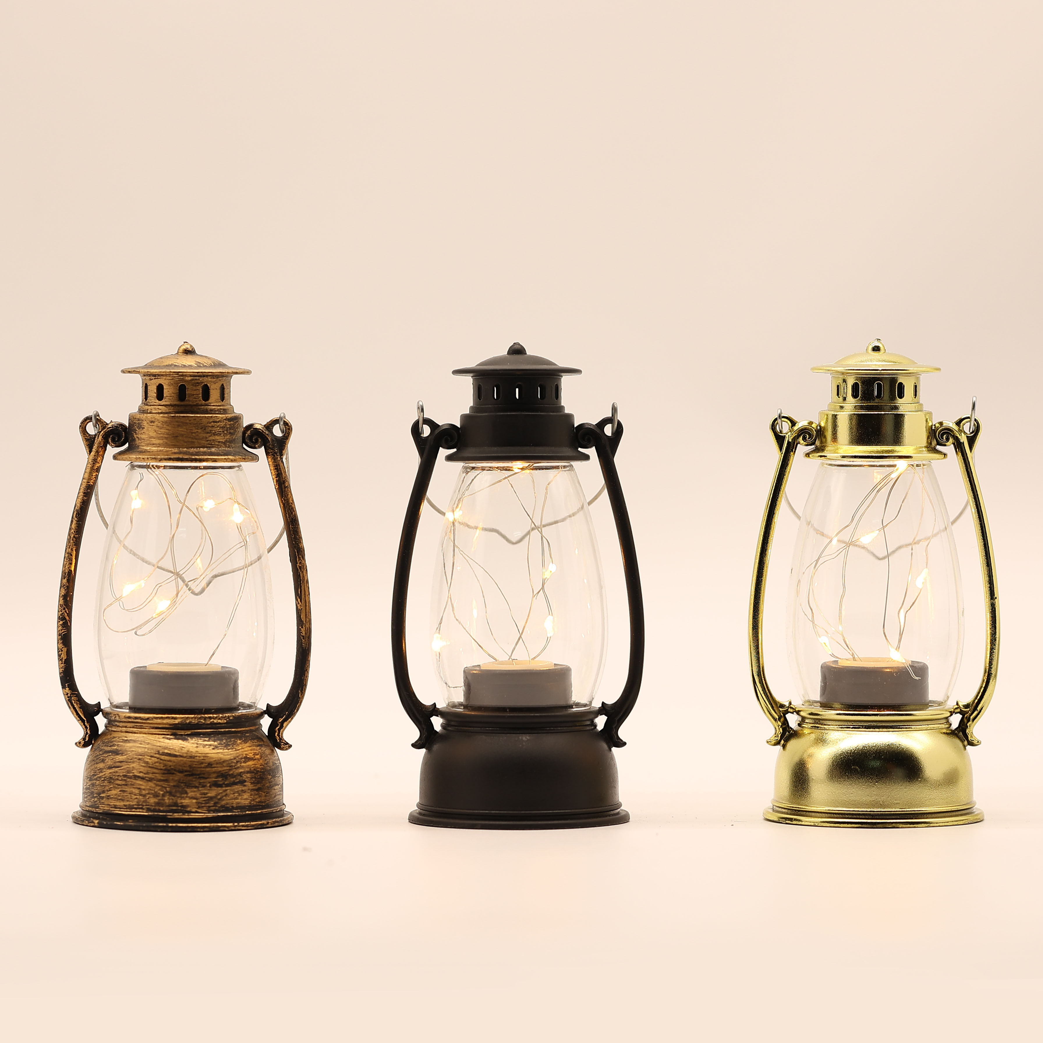 Led Vintage Lantern Flickering Flame Indoor/outdoor Hanging - Temu