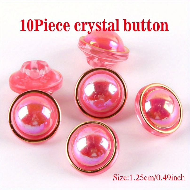 10 Transparent Flower Buttons 13mm / Many Colors / Plastic Clear Buttons,  Flower Shape Buttons, Crystal Buttons, Kids Buttons, Clear Flowers 