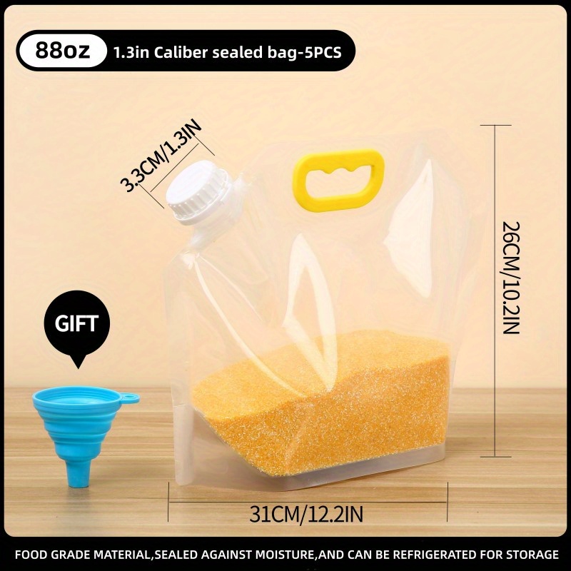 Food Handle Bags Refrigerator Large Plastic Sealed Bag Clear
