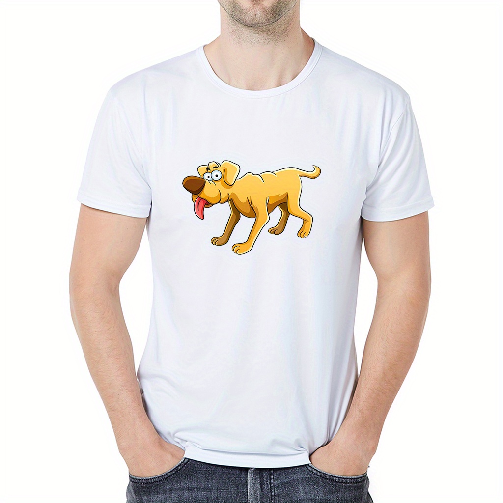 dog round neck graphic t shirts causal tees short sleeves - Temu New ...