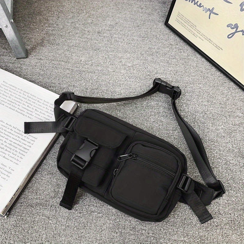 Trendy Streetwear Casual Chest Bag Nylon Foldable Crossbody Bag Portable  Versatile Waist Bag - Bags & Luggage - Temu Japan